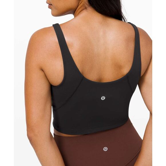 Lululemon Athletica Align Sleeveless V-Neck Cropped Training Tank Top Black 8 - Picture 2 of 7